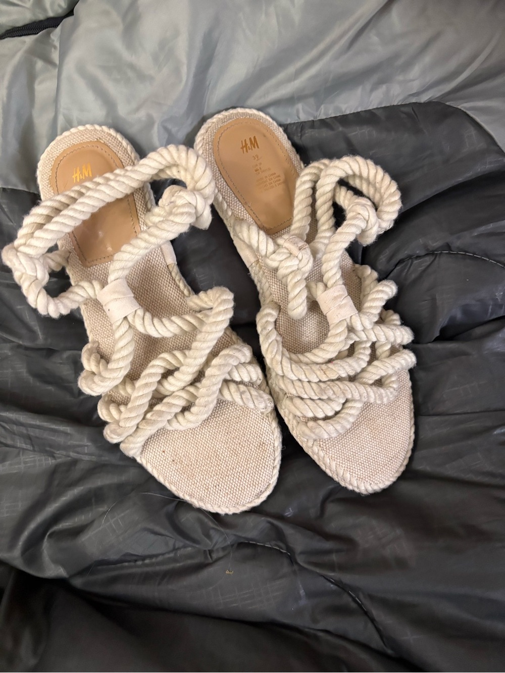 Gladiator Rope Sandals. Size 10 - Picture 2 of 5